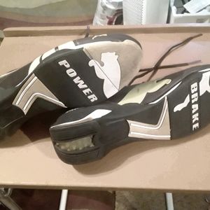 Used but in good shape brown Puma size 10.